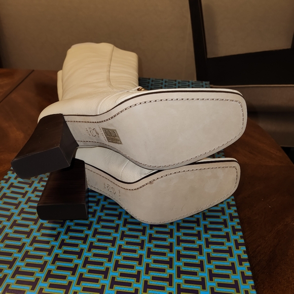 Tory Burch Ivory Perrine Tall Heel Boot - Picture 4 of 5